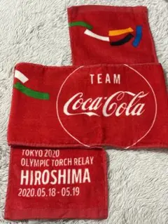 コカ・コーラ 東京2020 聖火リレー 広島 タオルのサムネイル