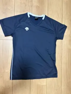 DESCENTE デサント バレーボール ゲームシャツ 半袖 ネイビー Mサイズ