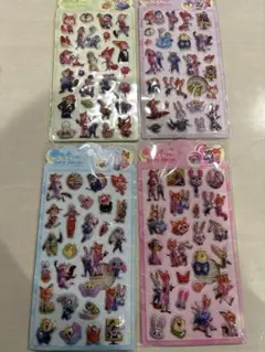 ズートピアシール４枚セット