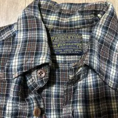 70s Pendleton ウールチェック長袖シャツ　USA製