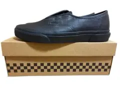 新品バンズauthentic sliponエラERAオールドスクール黒レザー8h