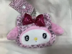マイメロ　フェイス形ポーチ　ギャルネコデザイン　サンリオ