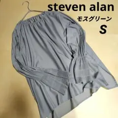 美品✨️スティーブンアラン★シアーブラウス　カーキモスグリーンのサムネイル