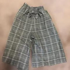 ★★値下げ★★チェック柄 ガウチョパンツ 120cm