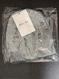 【Matin Kim】韓国人気★ VINTAGE LAYER KNIT ビニー帽