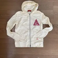 インディアンモトサイクルアイボリー フルジッパー パーカー