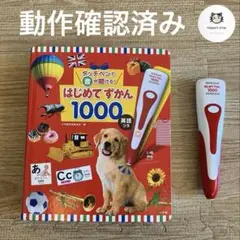 美品 タッチペンで音が聞ける はじめてずかん1000