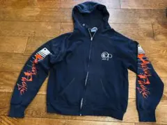 希少80s USA製 OP オーシャンパシフィック 袖プリ フルプリントパーカー