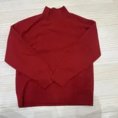 UNIQLO ハイネックセーター M レッド　赤