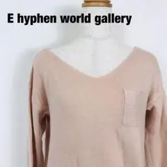 E hyphen world gallery 長袖 ニット セーター　C4