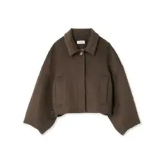 SNIDEL ウールブレンドショートコート ブラウン