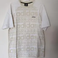 adidas ホワイト ベージュ Tシャツ Mのサムネイル