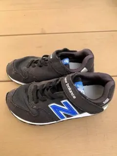 New Balance 996 スニーカー 黒/青 キッズ　18.5センチ