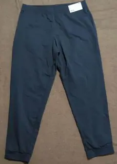 ネイビー リブ付きカジュアルパンツ UNIQLO
