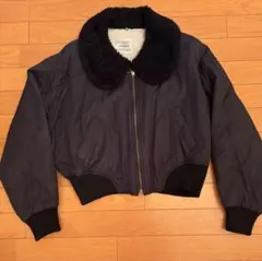 GLAYマジック ブラックMA-1ジャケット ファー襟付き