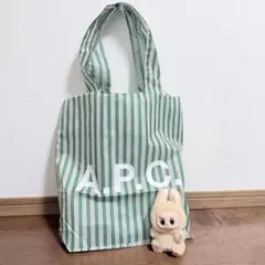 A.P.C.（アーペーセー）エコバッグ　（ショッピングバッグ）greenのサムネイル