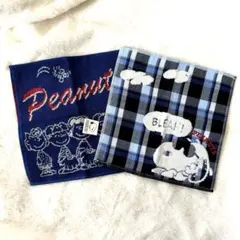新品タグ付✨ PEANUTS SNOOPY スヌーピー　ハンカチ 2枚　送料込み