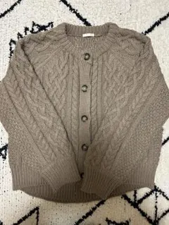 GU ケーブルコクーンカーディガン