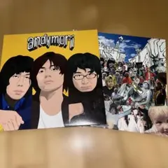 andymori レコード セット ステッカー付き ファンファーレと熱狂