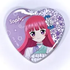 アイカツ プリパラ ガーデンパーティ 北条そふぃ 缶バッジ ハート 缶バ 映画