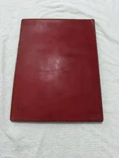 HERZ ヘルツ レザー ドキュメントケース レッド　A4 HERZ ヘルツ レザー ドキュメントケース レッド クリアファイル A4