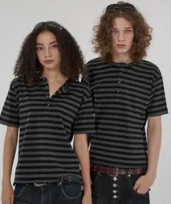 WISH FOR EVER ヘンリーネックT 半袖　Tシャツ