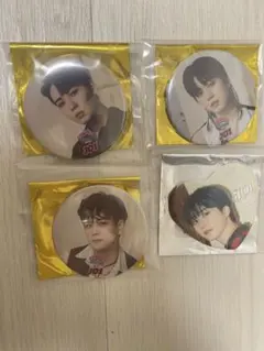 JO1 川尻蓮　木全翔也　豆原一成　KCON 缶バッジ ポップアップ　4個セット