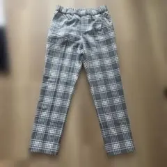 美品！DECOYグレー チェック柄 カジュアルパンツ