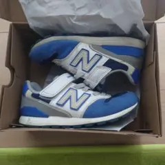 New Balance キッズスニーカー 青/白 21センチ