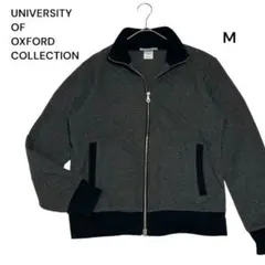 オックスフォード ダブルジップジャケット スウェット グレーM 春秋冬 アウターのサムネイル
