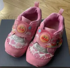 アンパマン　ムーンスター　スニーカー　14.5cm ピンク　ハート