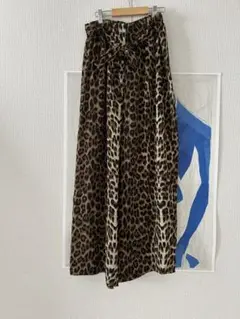 【古着】レオパードワイドパンツ