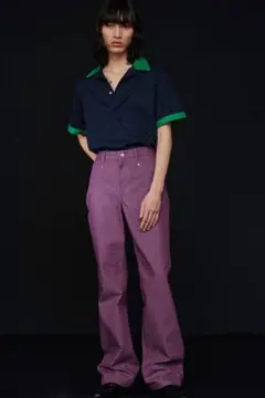 littlebig パープル デニムパンツ フレアのサムネイル