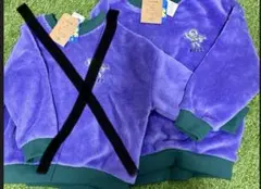 バズ・ライトイヤー 紫 フリース 長袖 ペア　バラ