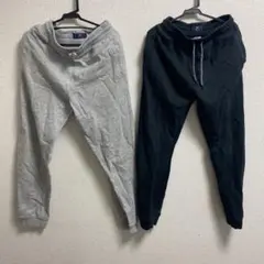 next 152サイズ　グレー＆黒　スウェットパンツ 2枚セット