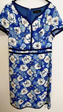 sunauna フラワープリントワンピース