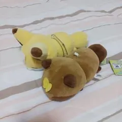 タヌキとキツネ　カバンに付けられるぬいぐるみ　~蝶々とタヌキ~
