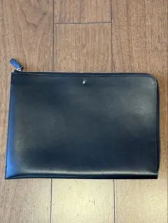 【美品】モンブラン サルトリアル クラッチバッグ ブラック サフィアーノ