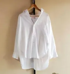 ★近年製品【スピックアンドスパン】ワイドサイズ シャツ　リネン＆コットンのサムネイル