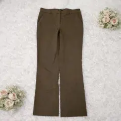 theory AVLA ストレッチキャンバス ブーツカットパンツ ブラウン 0のサムネイル