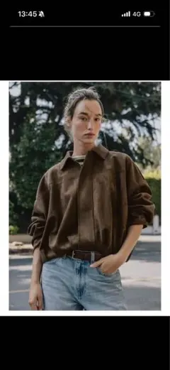 ZARA スエード調ボンバージャケット Sサイズ 茶色