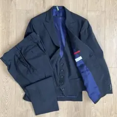 メンズスーツ 3ピース KANSAIMAN COLLECTION A6 ネイビー