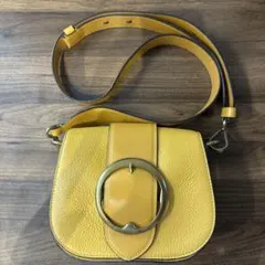 POLO RALPH LAUREN レザー ショルダーバッグ イエローのサムネイル