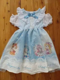 プリキュア水色ワンピース　サイズ120