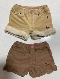 ミキハウス DOUBLE.B ショートパンツ 2点セット 80cm