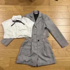 GLOBAL WORK チェック柄スーツ 150