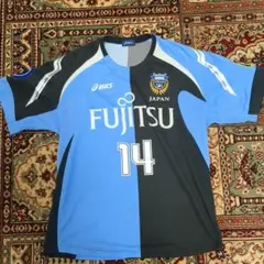 川崎フロンターレ 中村憲剛 ユニフォーム 14番 サイン入り 川崎フロンターレ 中村憲剛引退試合記念ユニフォーム14番 - メルカリ