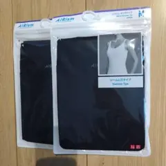 UNIQLO　エアリズム　タンクトップ　シームレスタイプ　М　ブラック２枚セット