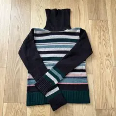 ウール100% EASTBOYタートルネック セーター