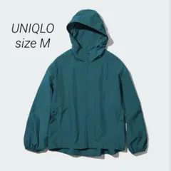 ユニクロ　ポケッタブルUVカットパーカ　NANODESIGN グリーン　M 羽織